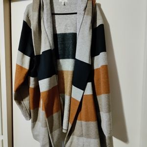 Maurices Striped Hood Cardigan